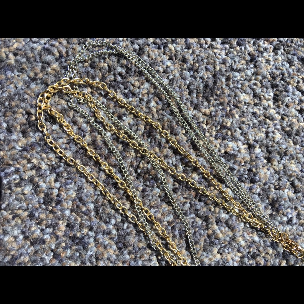 NWOT Gold and Silver Tiered Charm Necklace - Picture 9 of 9